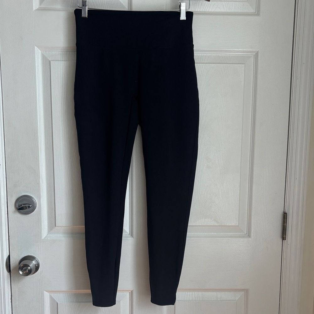 Spanx Black Ponte Stretch Pants Size Medium
